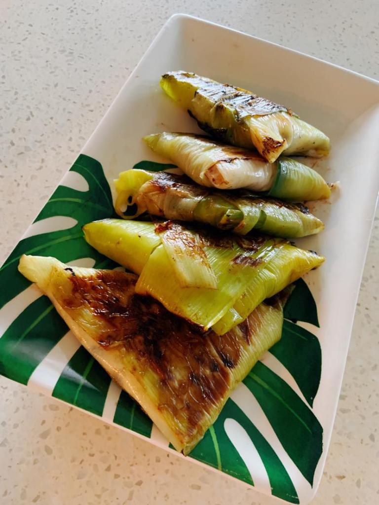 Samoussas en feuilles de poireaux